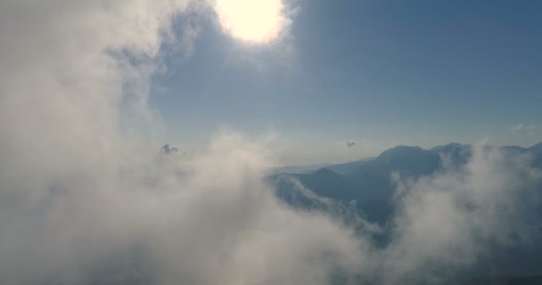 Flying above the clouds — Stock Video