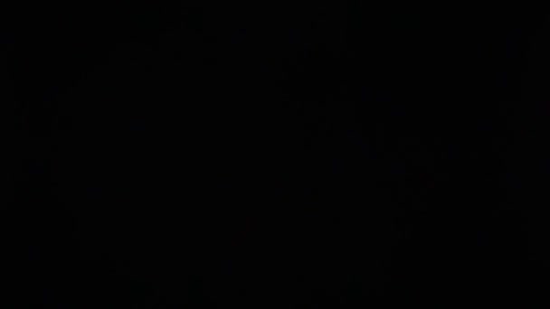 Bramborové lupínky ve volném pádu na černém pozadí — Stock video