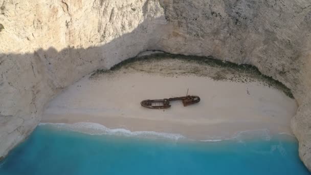 Banque De Vidéos Aériennes Navagio Beach, Zakynthos 