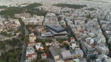 Atina güzel hava cityscape modern Akropolis Müzesi ile