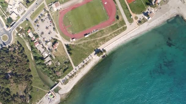 Vista aérea de la ciudad de Bar — Vídeos de Stock