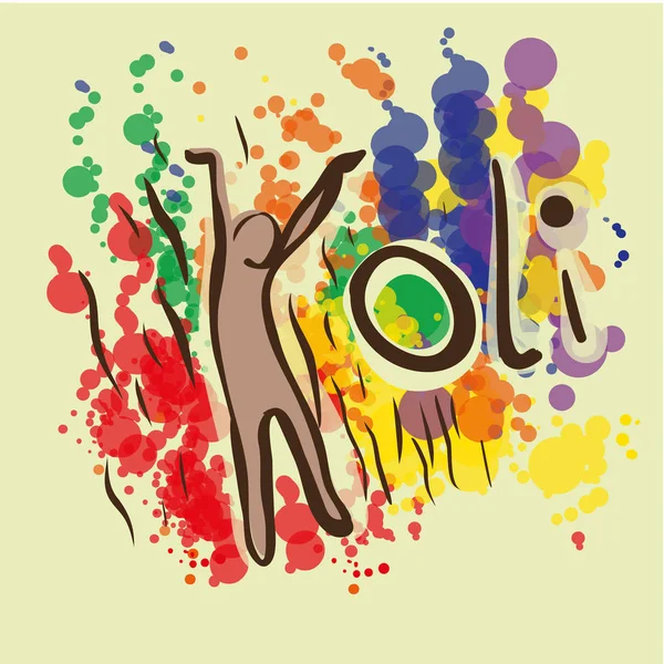 Holi - Fiesta india de colores . — Vector de stock