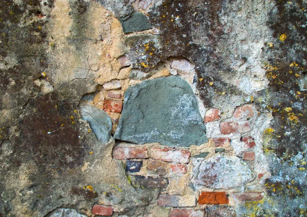 금이 시간 그리고 태만 의해 착용 하는 석고와 벽 — 스톡 사진