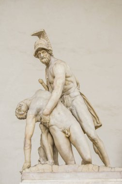 Piazza della Signoria 'daki Floransa heykeli, İtalyan Floransa Rönesansı Patroclus ve Menelaus