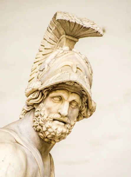 Florence Statue Piazza Della Signoria Italian Florentine Renaissance Patroclus Menelaus — стоковое фото