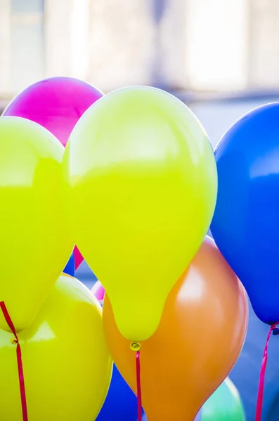 Balloons All Colors Ready Joy Children Cheer Your Party — Stock Photo, Image