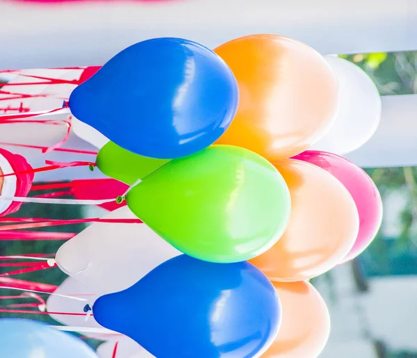 Globos Todos Los Colores Listos Para Alegría Los Niños Para —  Fotos de Stock