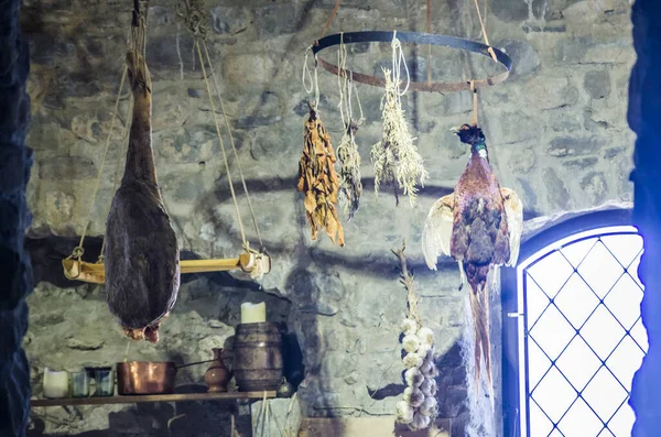 Cozinha Tradicional País Medicina Medieval Ingredientes Produtos Agrícolas Caça Painço — Fotografia de Stock