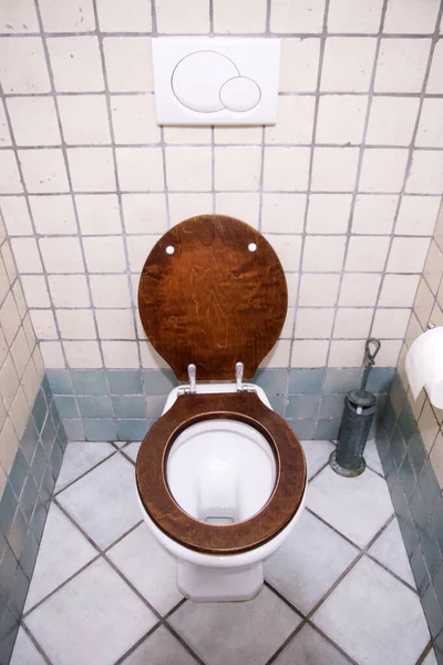 Banheiro Banheiro Assento Para Baixo — Fotografia de Stock