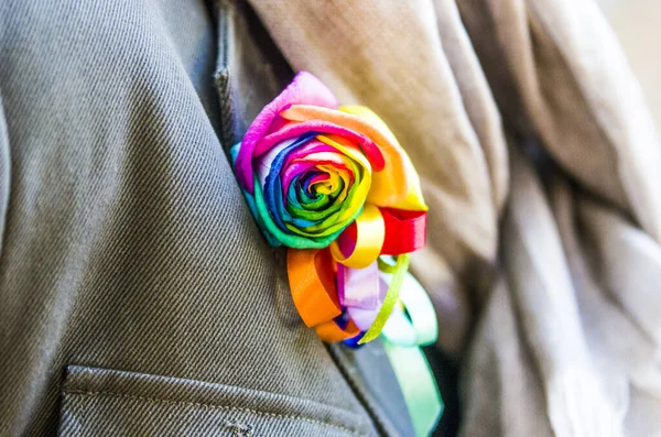 Fleurs Multicolores Roses Symbole Amour Pour Votre Joie Votre Bonheur — Photo