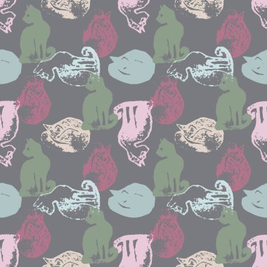 Kedi pulları ile Seamless Modeli.