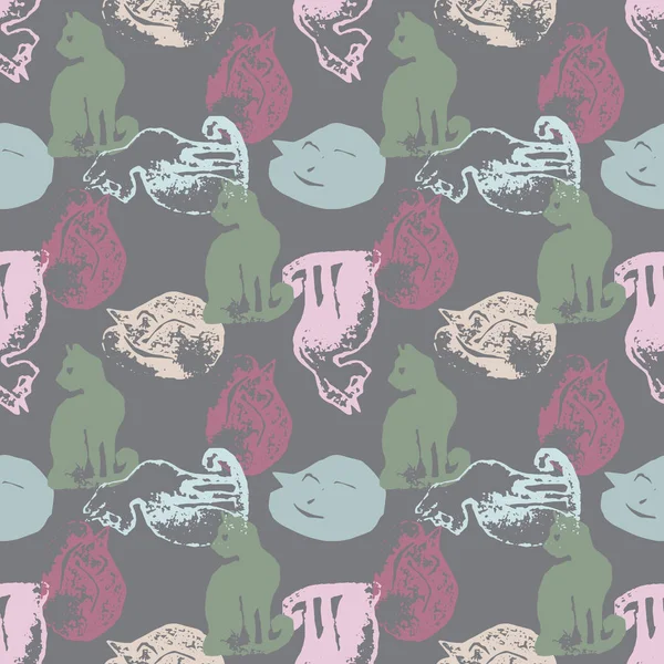 Kedi pulları ile Seamless Modeli.