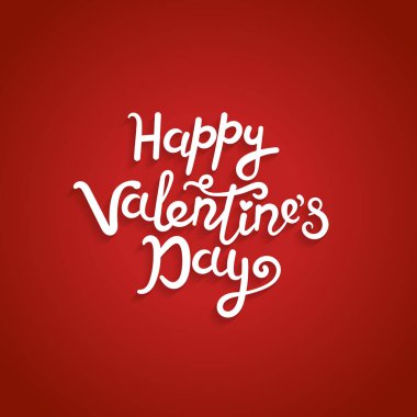 Romantik yazı yazan sevgililer günü kartı