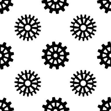 Kumaş tasarımı için vitesli klasik dikişsiz desen.