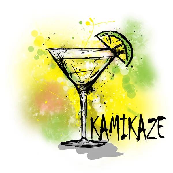 Illustrazione disegnata a mano di cocktail . — Foto Stock