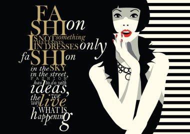 Kadın moda teklifle.