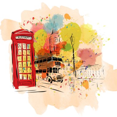 Avrupa sermaye, kroki, Londra, modernist stil