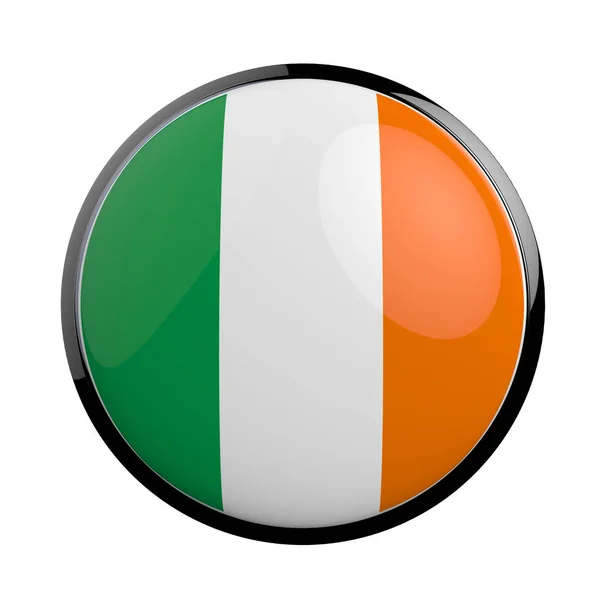 Round icon flag of Ireland. — Stock Photo, Image