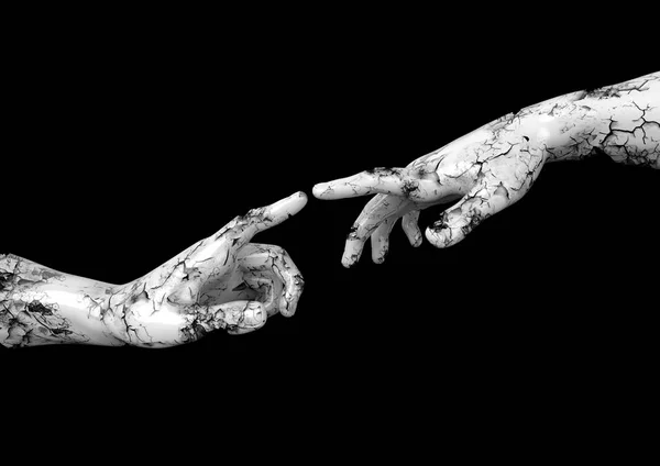 Sculpture de deux mains — Photo