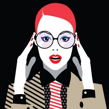 Moda sanatında moda kadını.