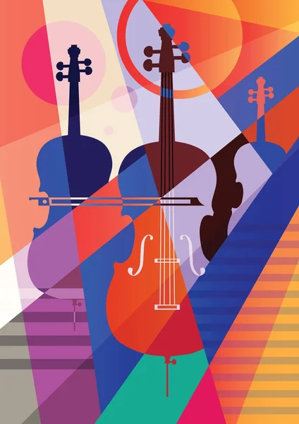 Colorful music background. — Stock Vector