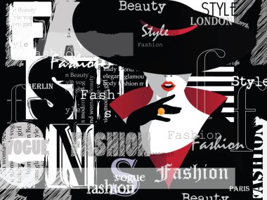 Moda sanatında moda kadını.