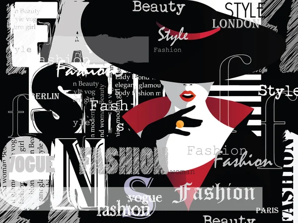 Moda sanatında moda kadını.