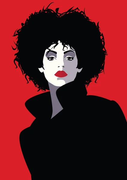 Mode vrouw in stijl pop art. Modeillustratie — Stockvector