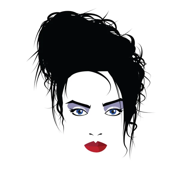 Mujer de moda en estilo pop art. Ilustración moda — Vector de stock