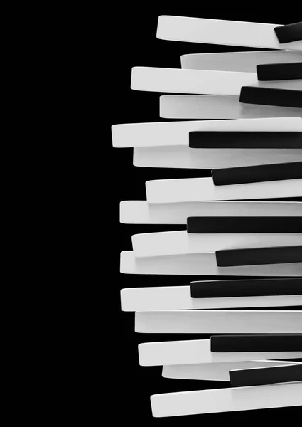 Zenés poszter sablon. Flyer háttér zongorával — Stock Fotó