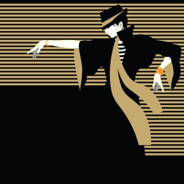 Moda sanatında moda kadını.