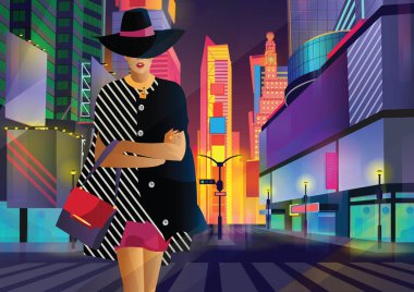 Moda kızı New York 'ta pop sanatı.