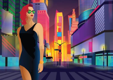 Moda kızı New York 'ta pop sanatı.
