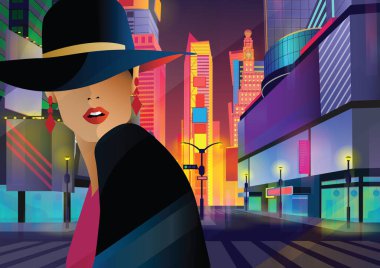 Moda kızı New York 'ta pop sanatı.