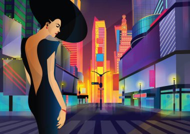 Moda kızı New York 'ta pop sanatı.