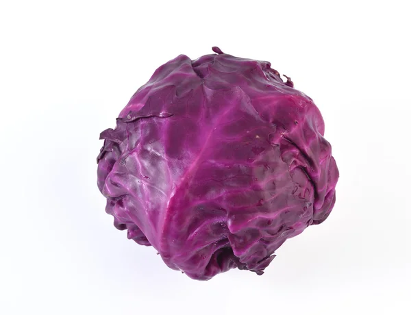 Red cabbage isolated on white background — Stock Photo, Image