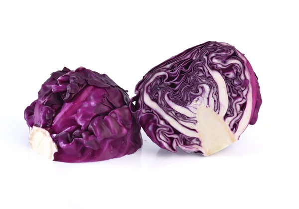 Rotkohl isoliert auf weißem Hintergrund — Stockfoto