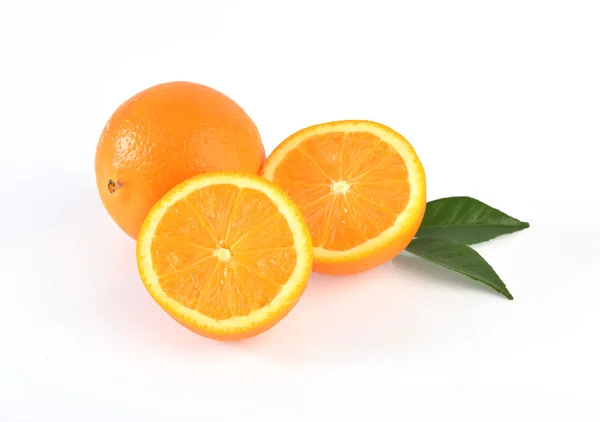 Orange fruit isolated on white background — Stock Photo, Image