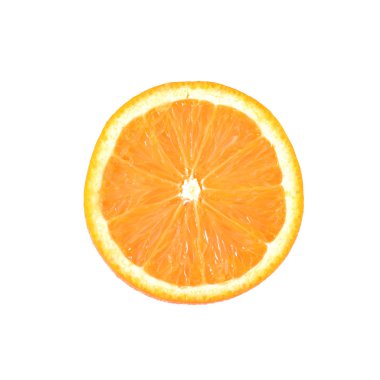 Beyaz arkaplanda portakal meyvesi izole