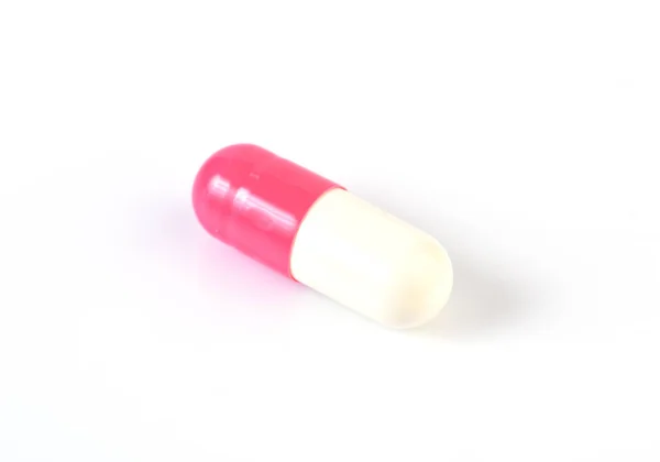 Kapsel Pillen isoliert auf weißem Hintergrund — Stockfoto