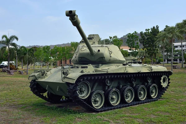 Beautiful Battle tank in park