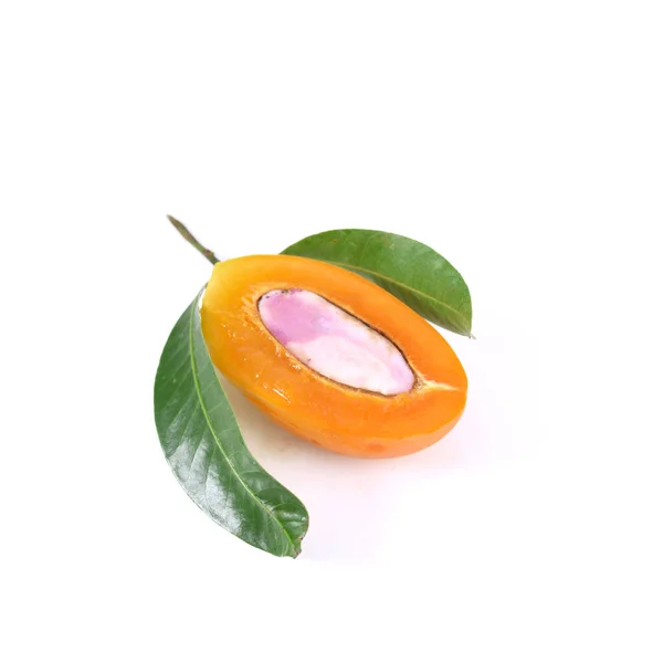 Pflaume oder Ahorn (thailändische Frucht) isoliert auf weißem Hintergrund — Stockfoto