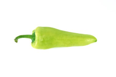 sıcak biber üzerine beyaz izole