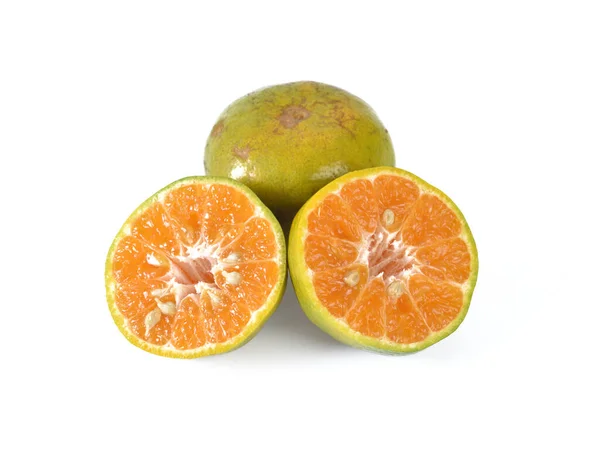 Fruto Naranja Aislado Sobre Fondo Blanco — Foto de Stock