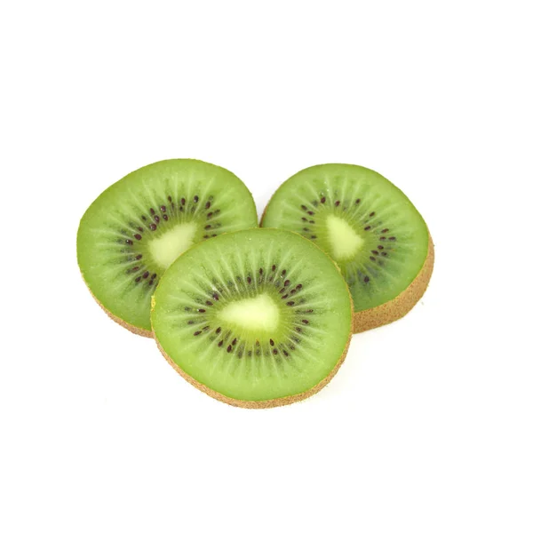 Kiwi Frukt Isolerad Vit Bakgrund — Stockfoto