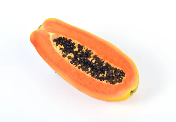 papaya beyaz arkaplanda izole