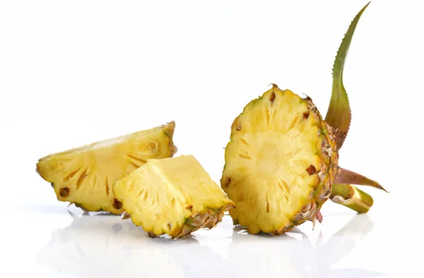 Fresh Pineapple Isolated White Background Pineapple — Stock Photo, Image