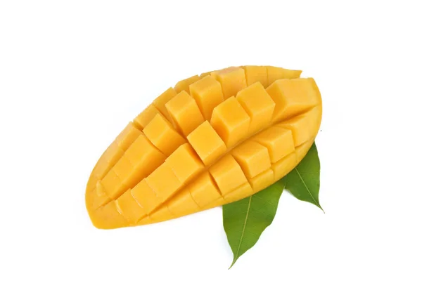 Yellow Mango Isolated White Background Mango Fruit — Stock Photo, Image
