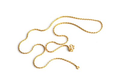 gold chain on a white background clipart