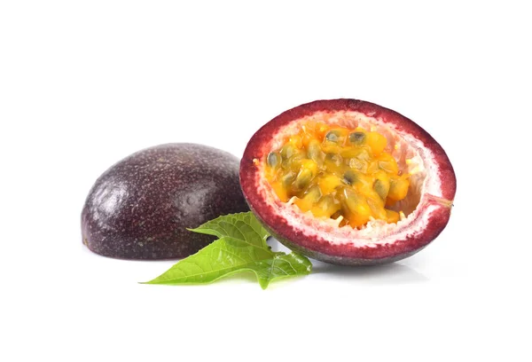 Passion Fruit Isolated White Background — Stock Photo, Image